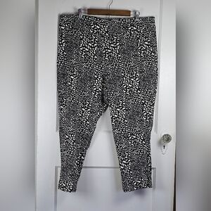 Cooper & Ella Cropped Leopard Print Pants 20W
